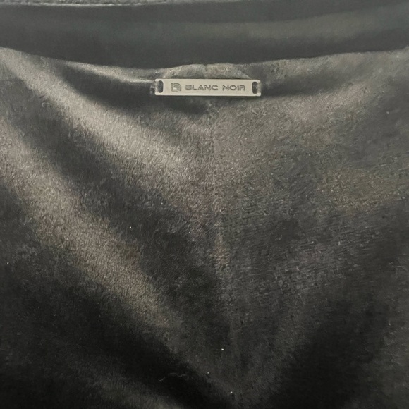 NWT-  BLANC NOIR- Sporty Velour Jacket - Picture 6 of 8